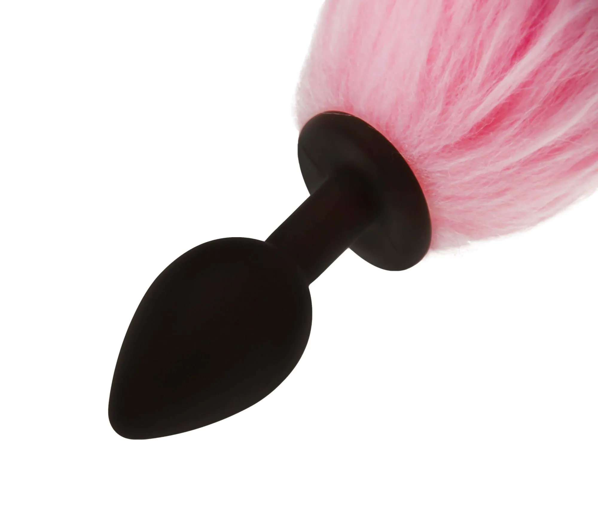 led пробка с длинным хвостом силиконовая, розовая в Перми