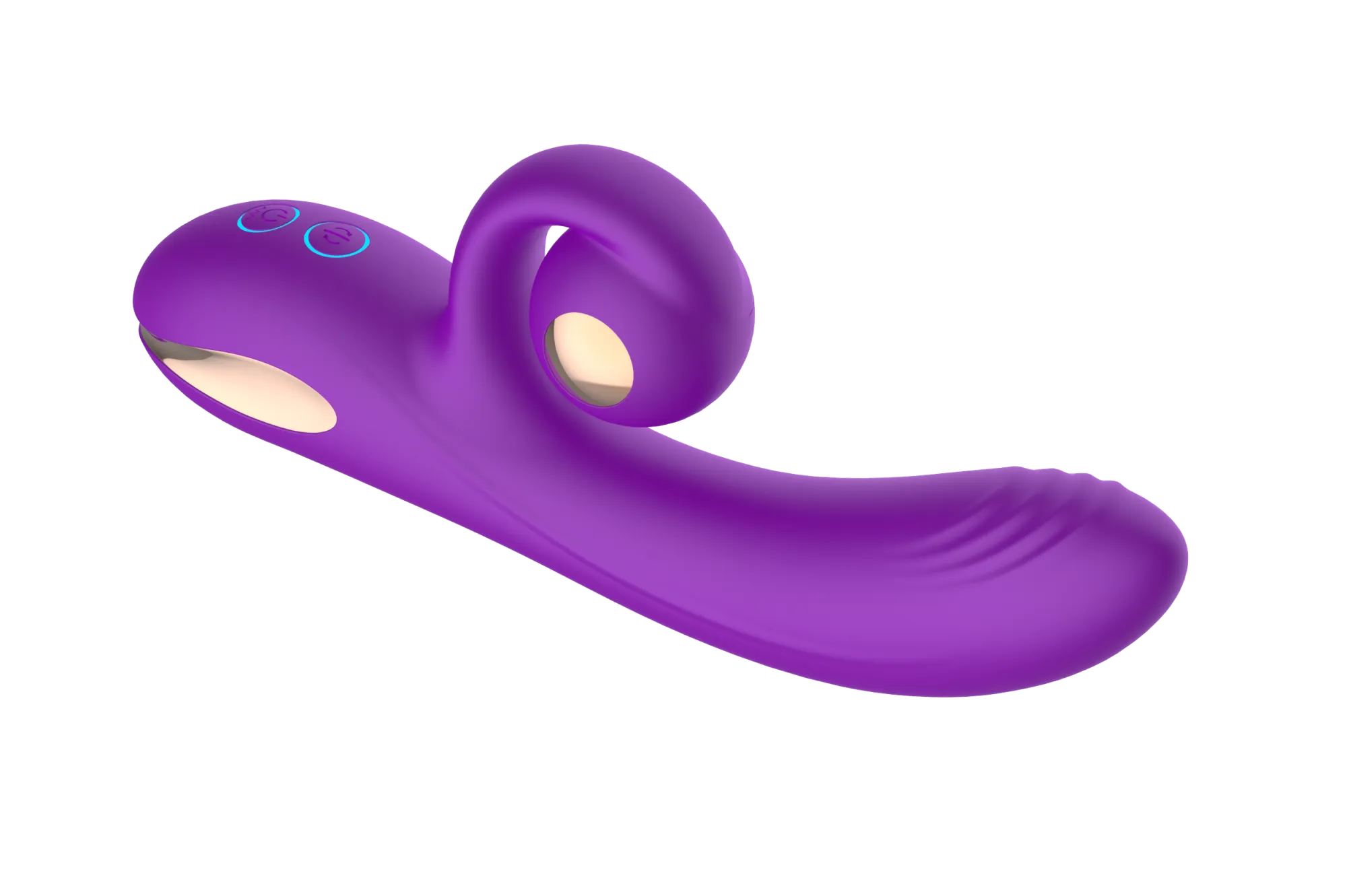 силиконовый вибратор-кролик с функцией вращения sw3052-purple в Перми