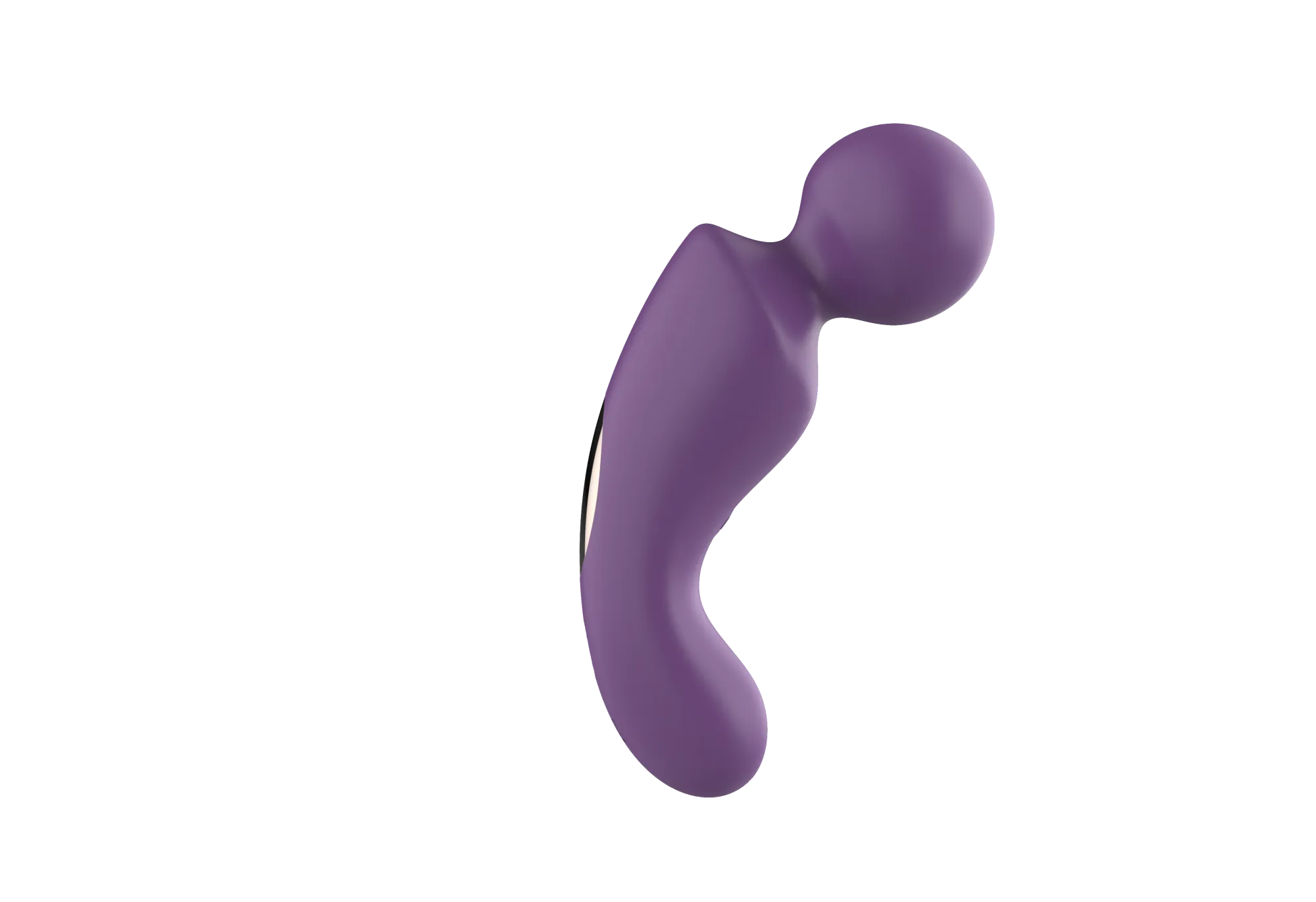 вибратор- вонд с изогнутым корпусом secwell sw24125-purple в Перми