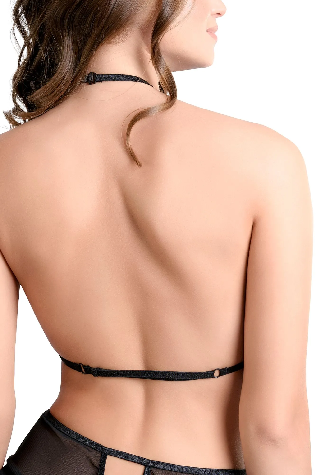 Эротическое бралетт с пояском erolanta clara, черный (42-46) в пакете в Перми