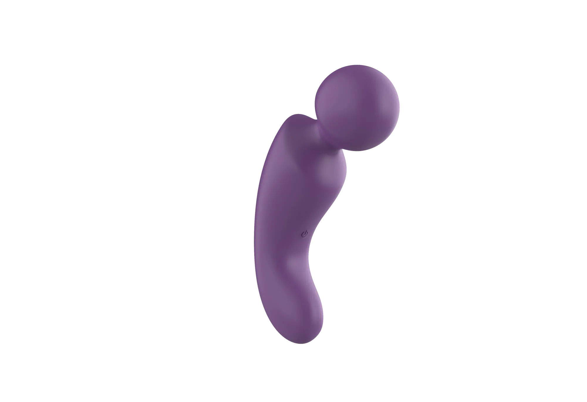 вибратор- вонд с изогнутым корпусом secwell sw24125-purple в Перми