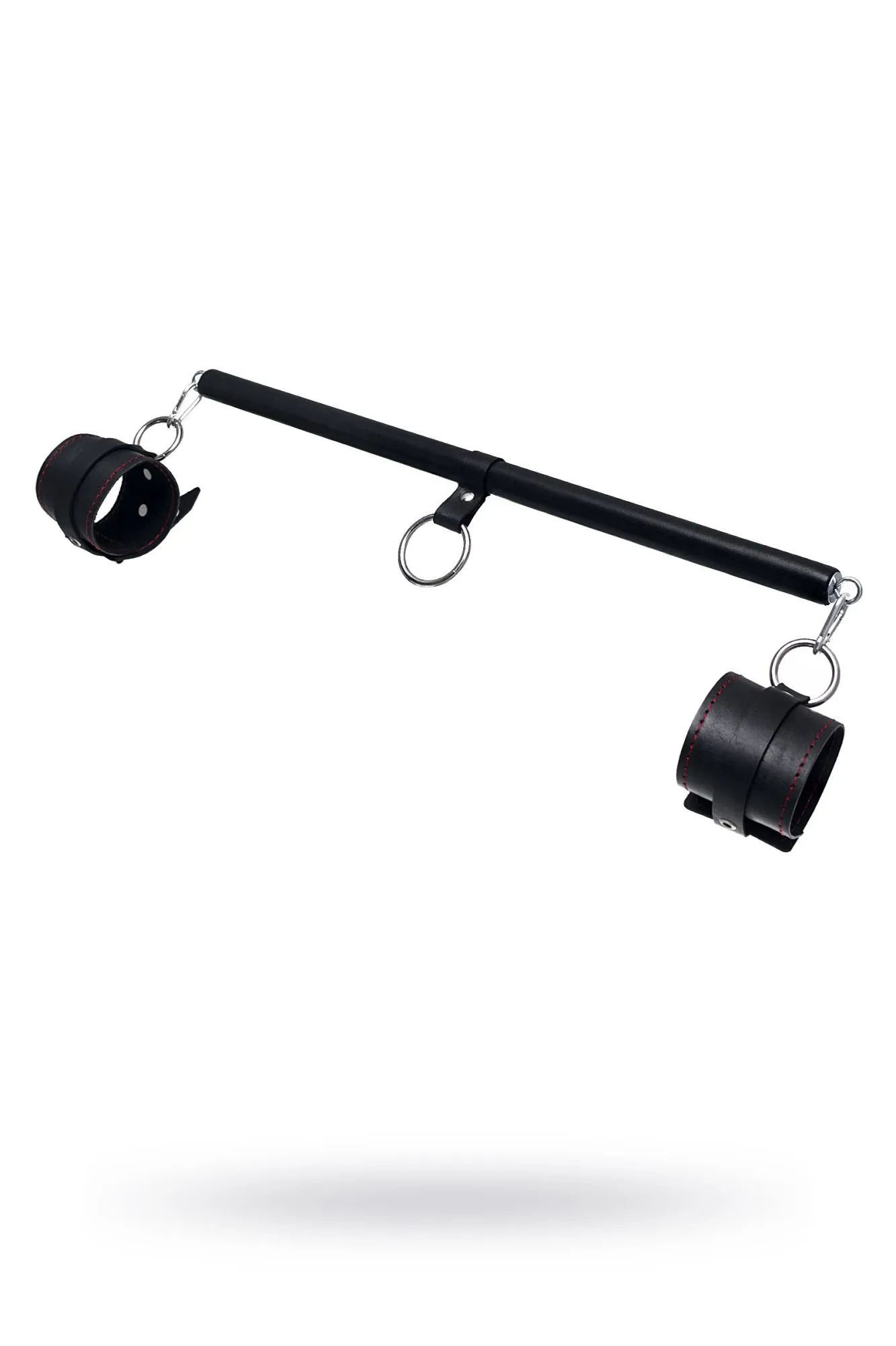 бондажный набор pecado bdsm, 3 точки фиксации, распорка, оковы, натуральная кожа, черный в Перми