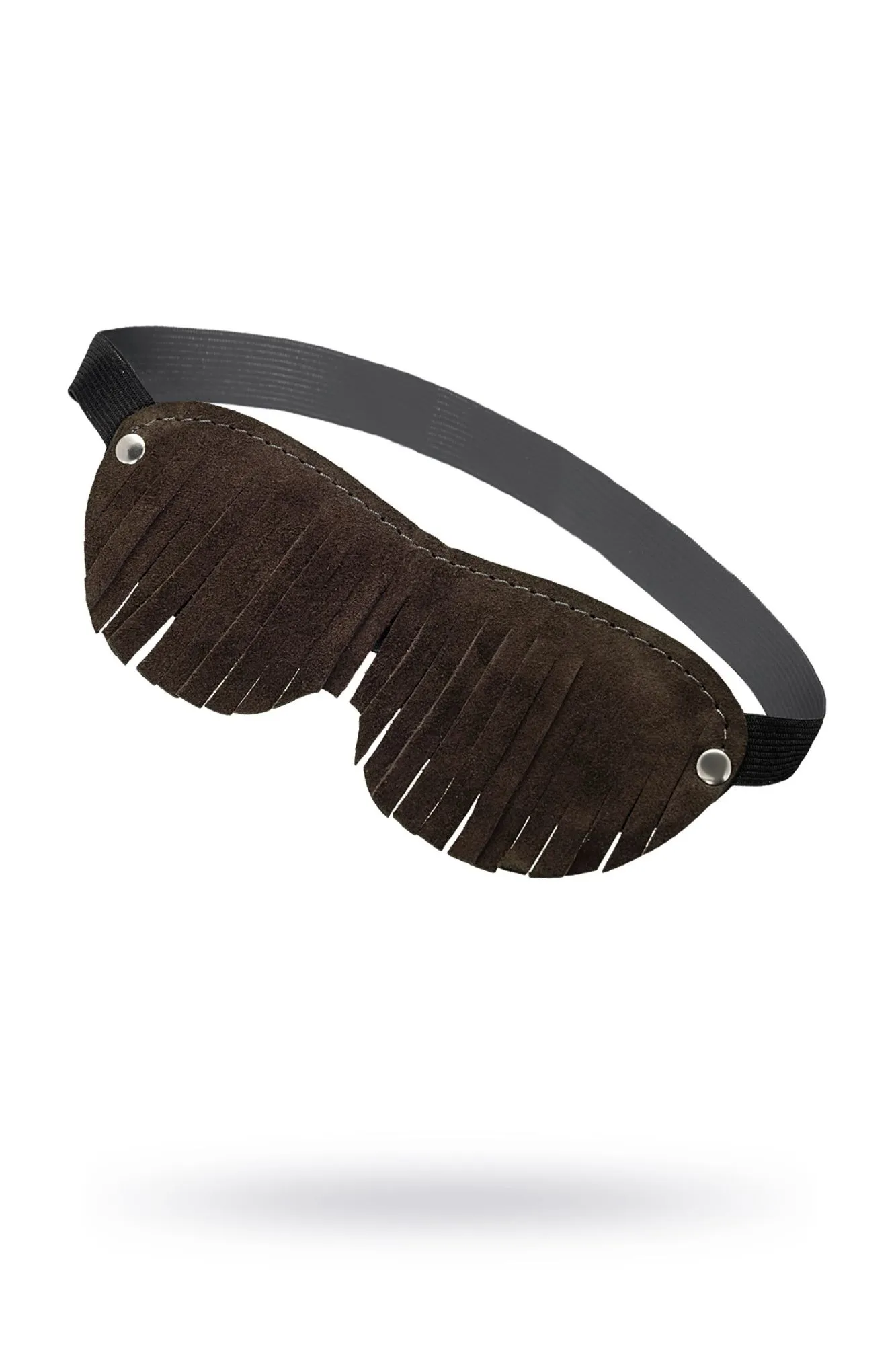 маска pecado bdsm, с бахромой, натуральный велюр, коричневый в Перми