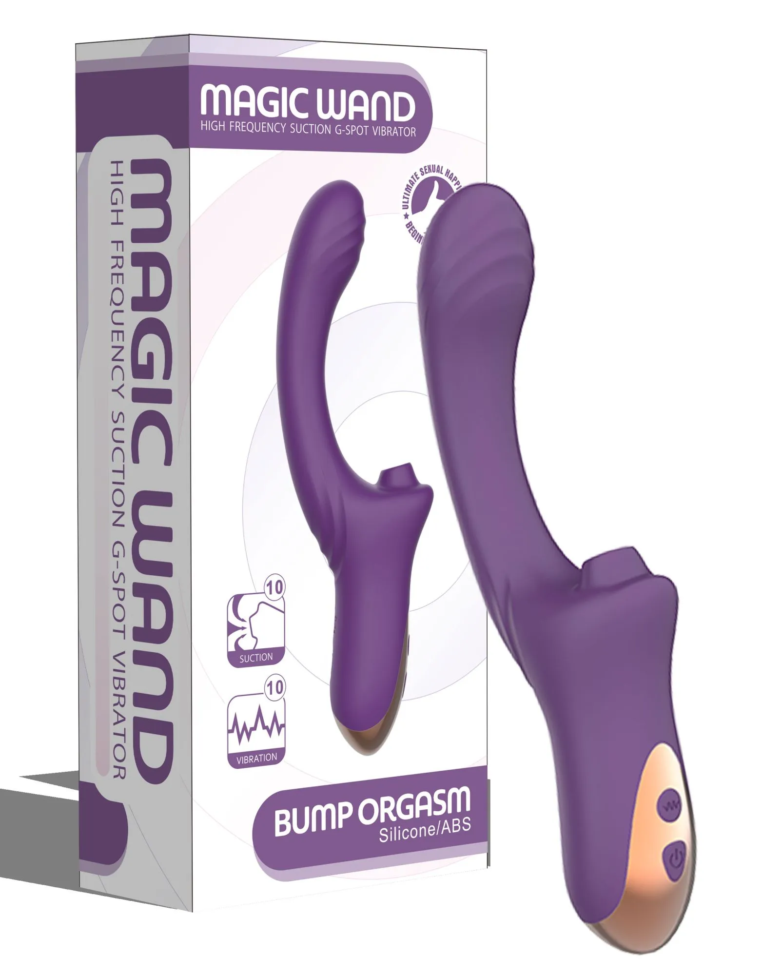 вагинально-клиторальный вибратор secwell sw3044-purple в Перми