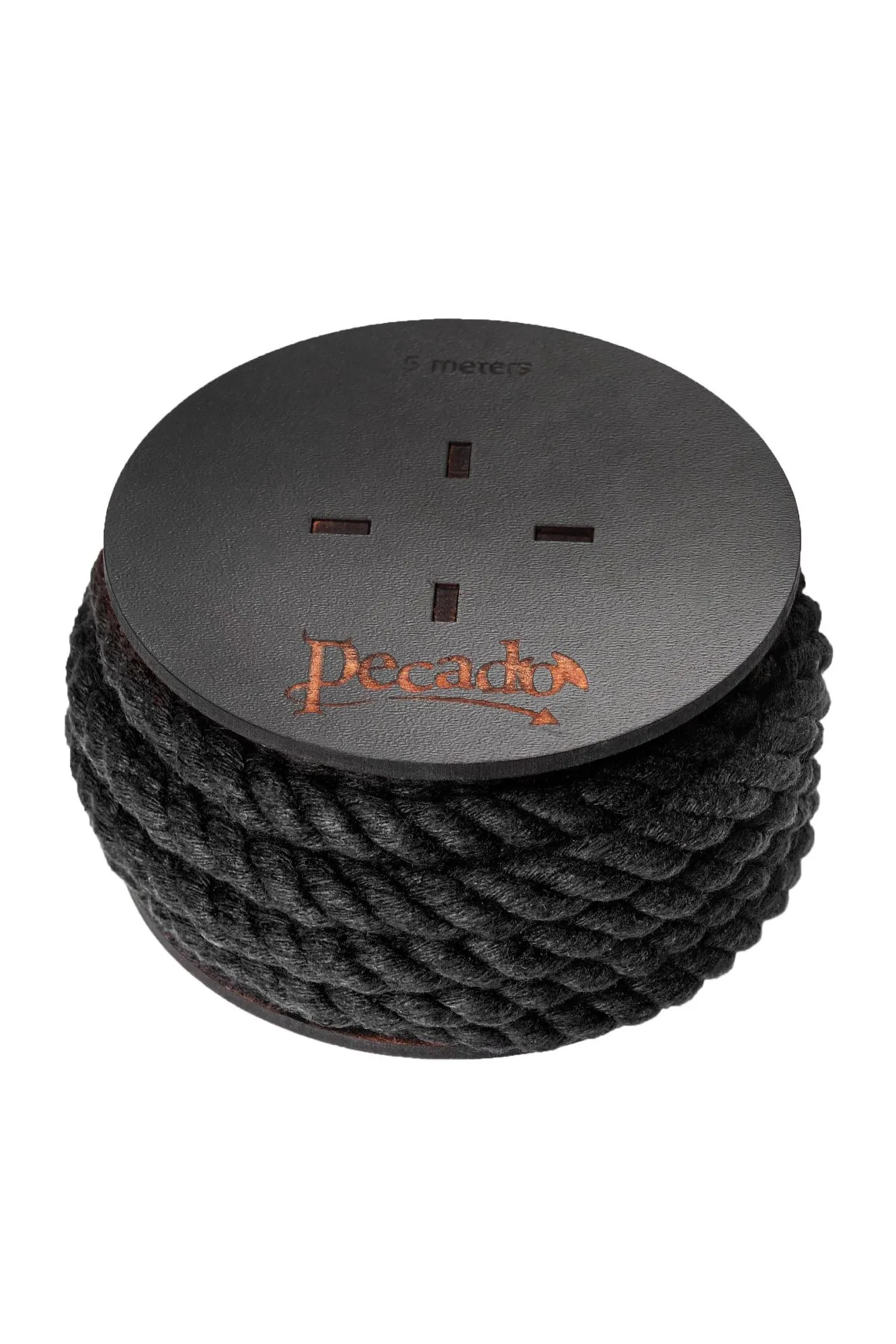 веревка для шибари pecado bdsm, на катушке, хлопок, черная, 5 м в Перми