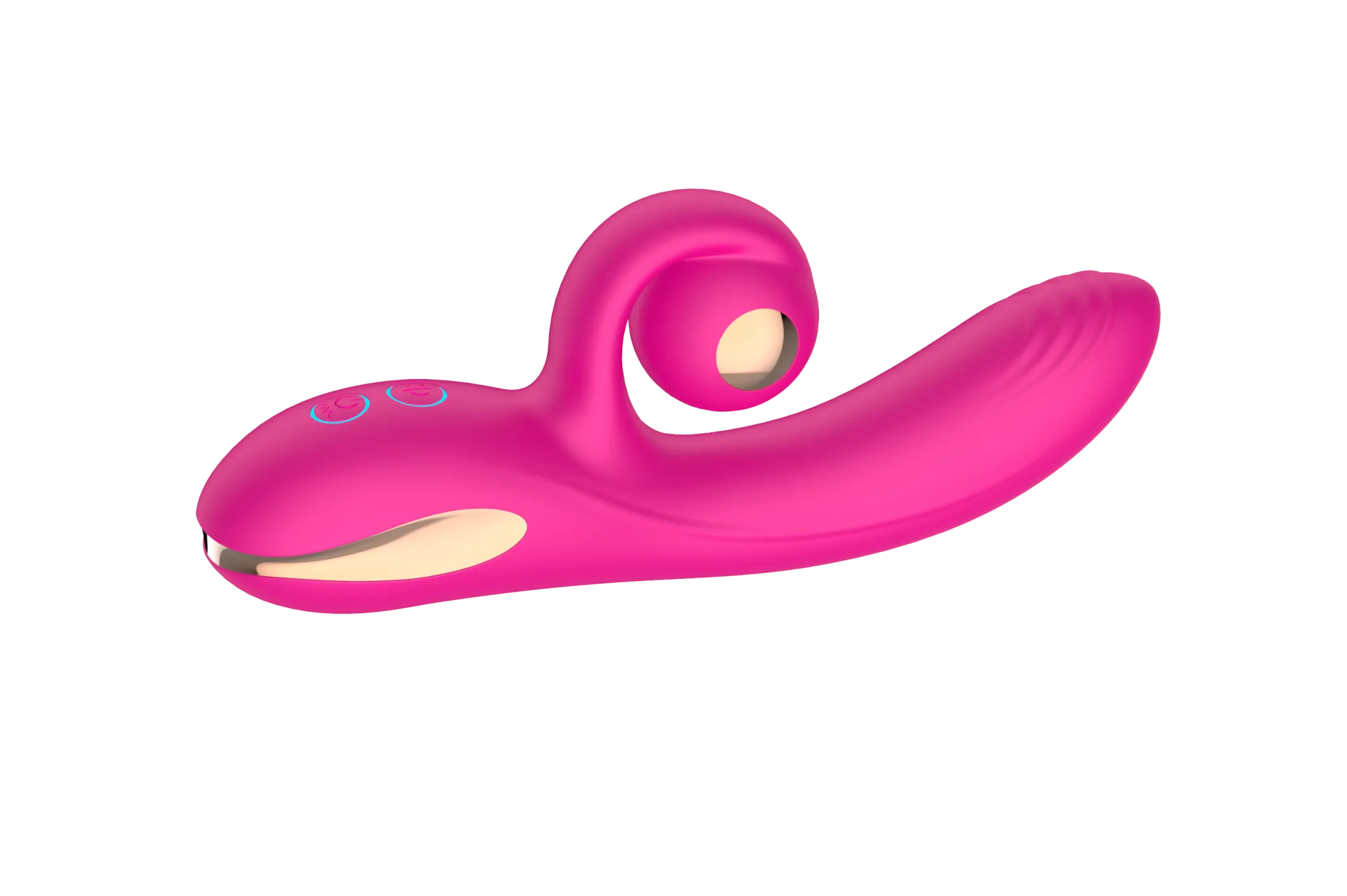 силиконовый вибратор-кролик с функцией вращения sw3052-hot-pink в Перми
