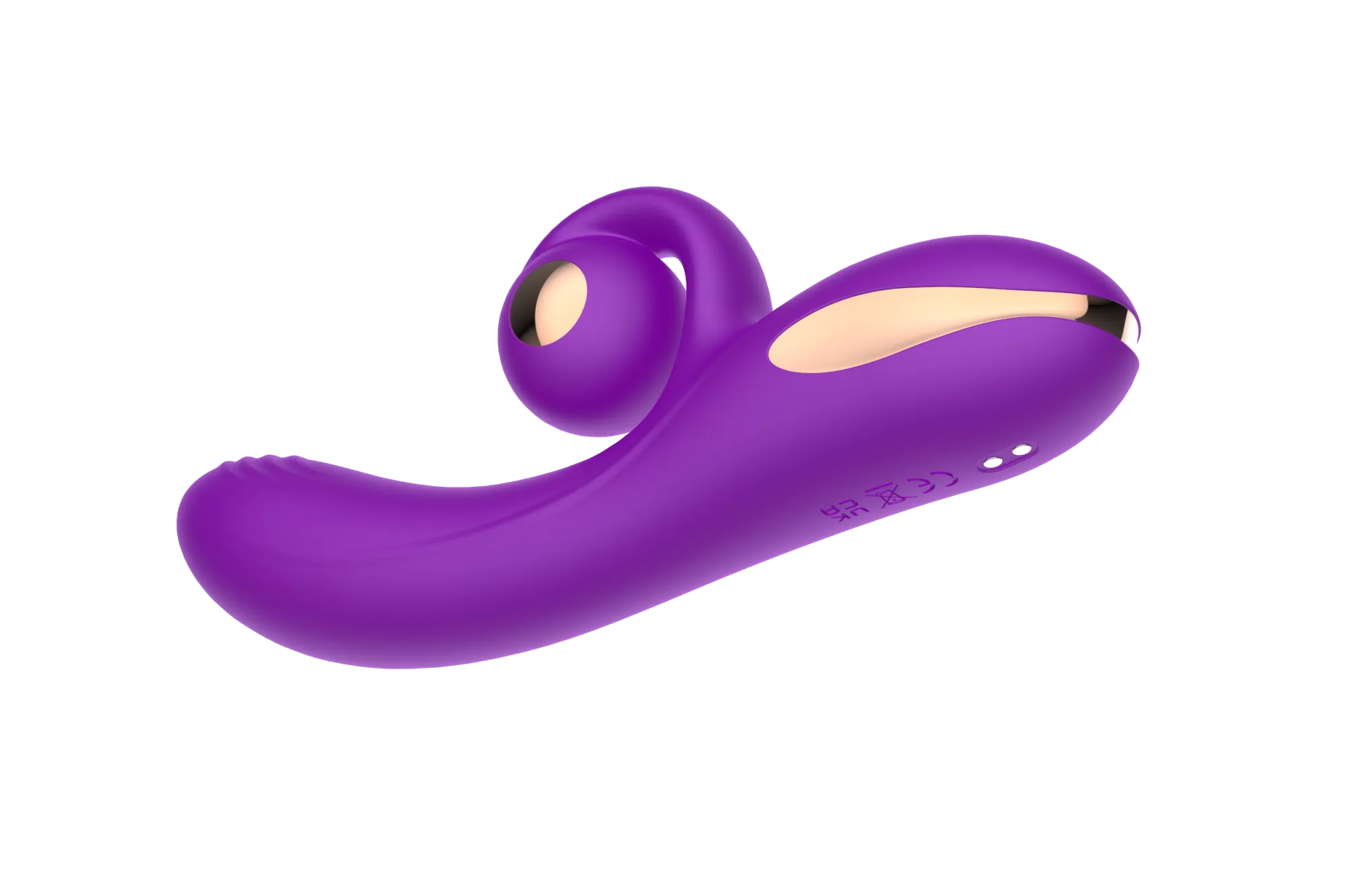 силиконовый вибратор-кролик с функцией вращения sw3052-purple в Перми