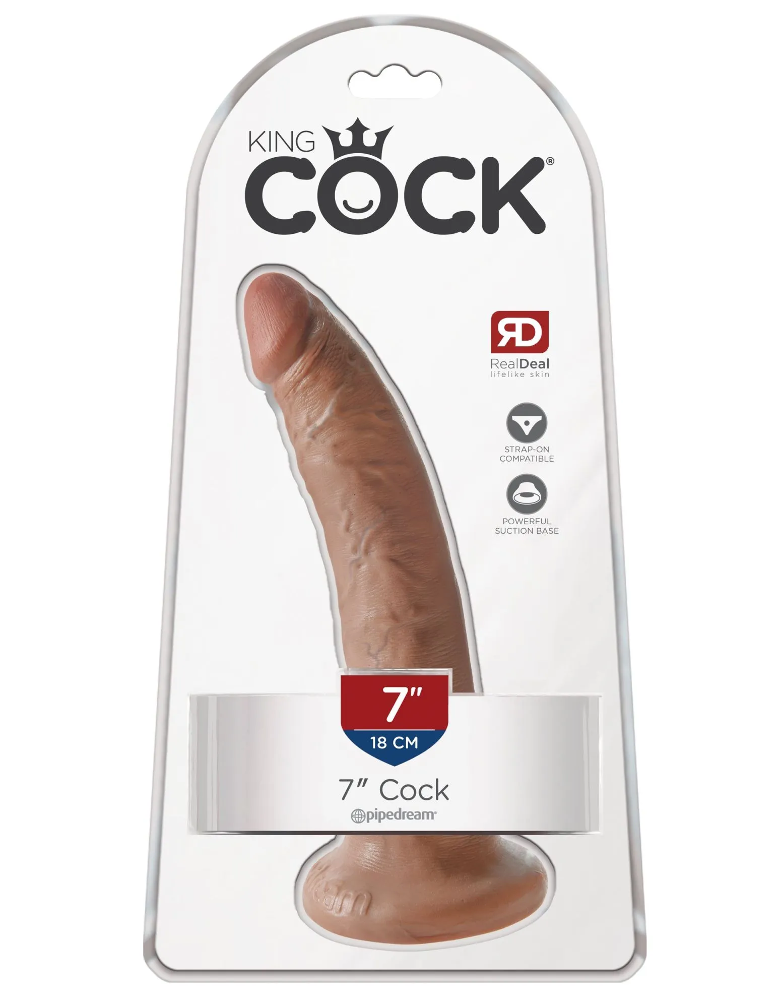 фаллоимитатор king cock 7" мулат cock - flesh pipedream 550222pd в Перми
