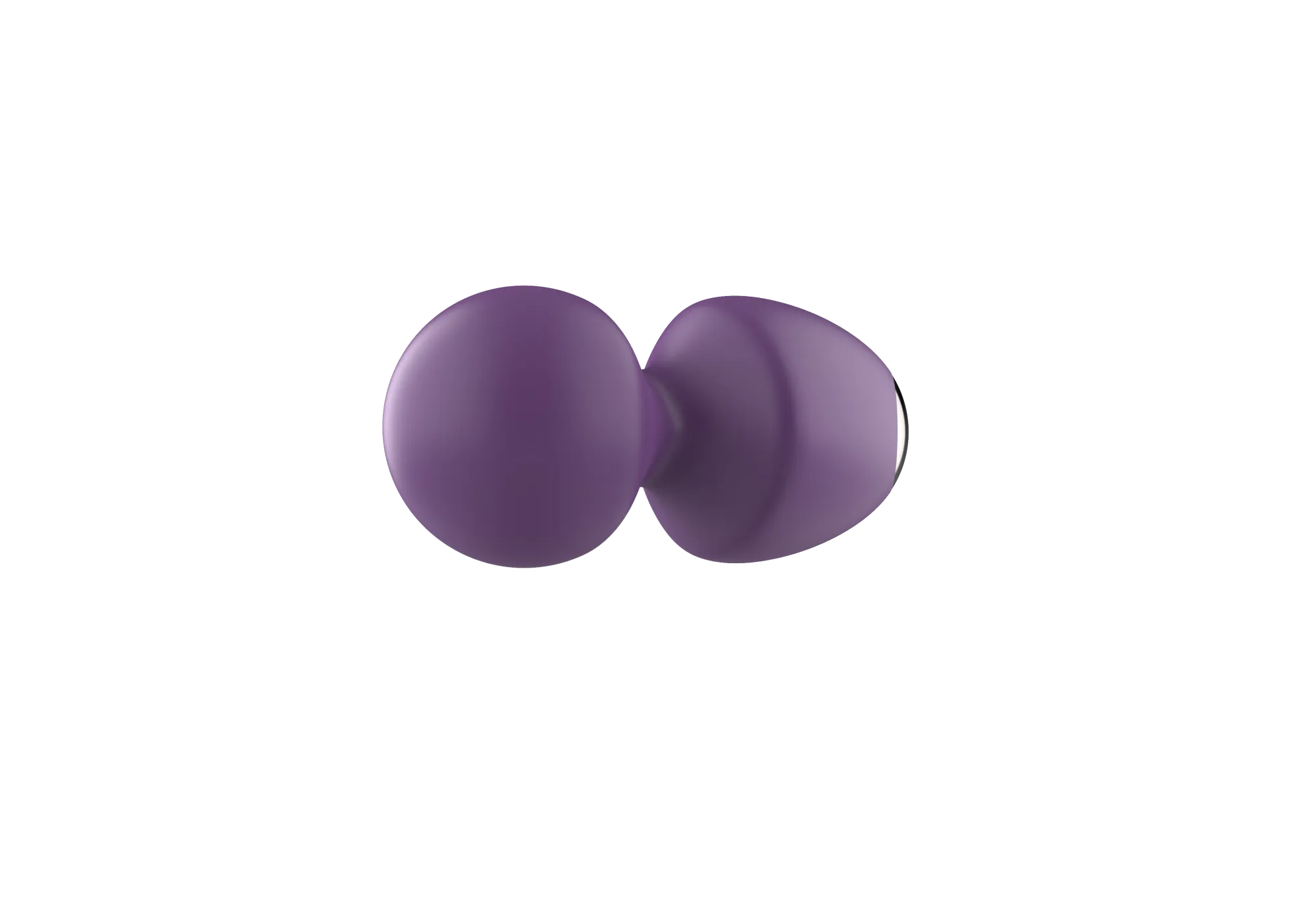 вибратор- вонд с изогнутым корпусом secwell sw24125-purple в Перми