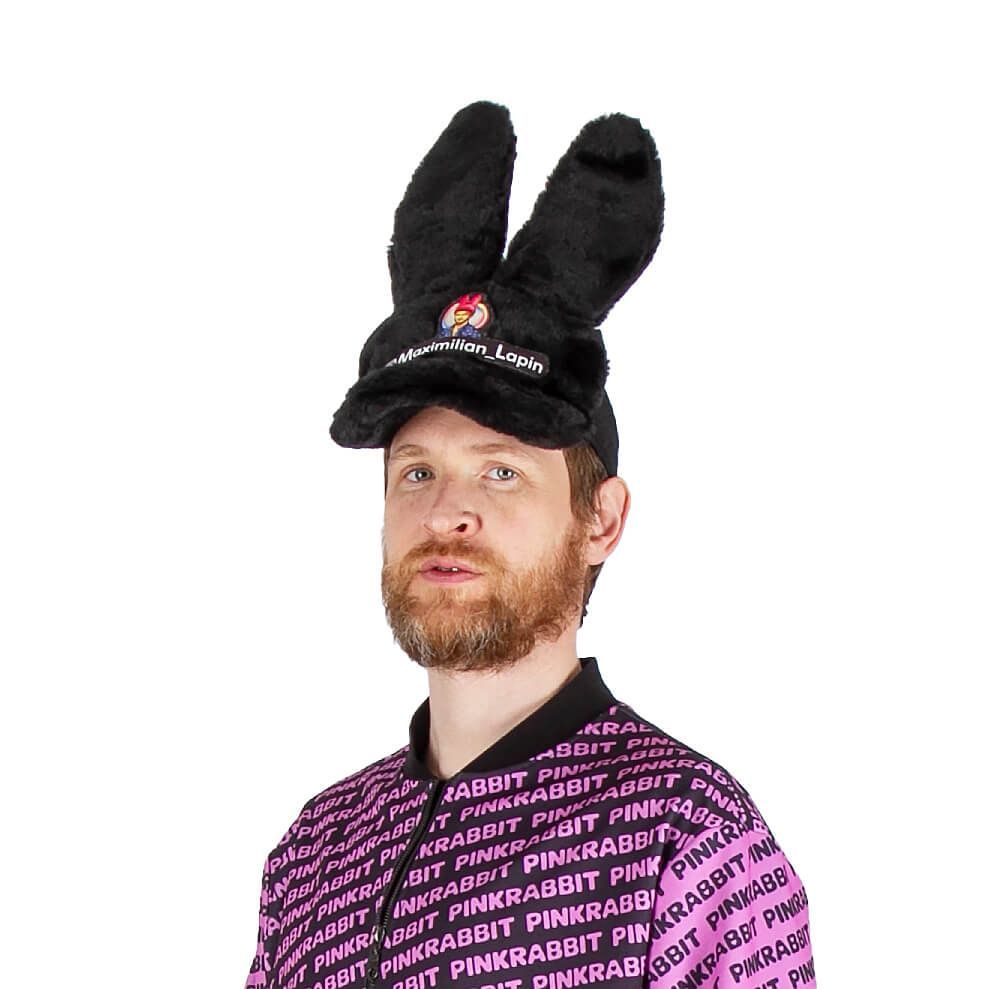 Кепка меховая с сеткой PinkRabbit Maximilian Lapin, черная