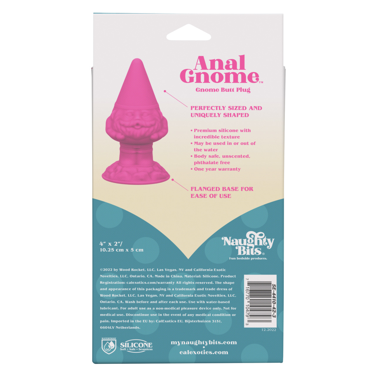конусовидная анальная пробка naughty bits anal gnome в Перми