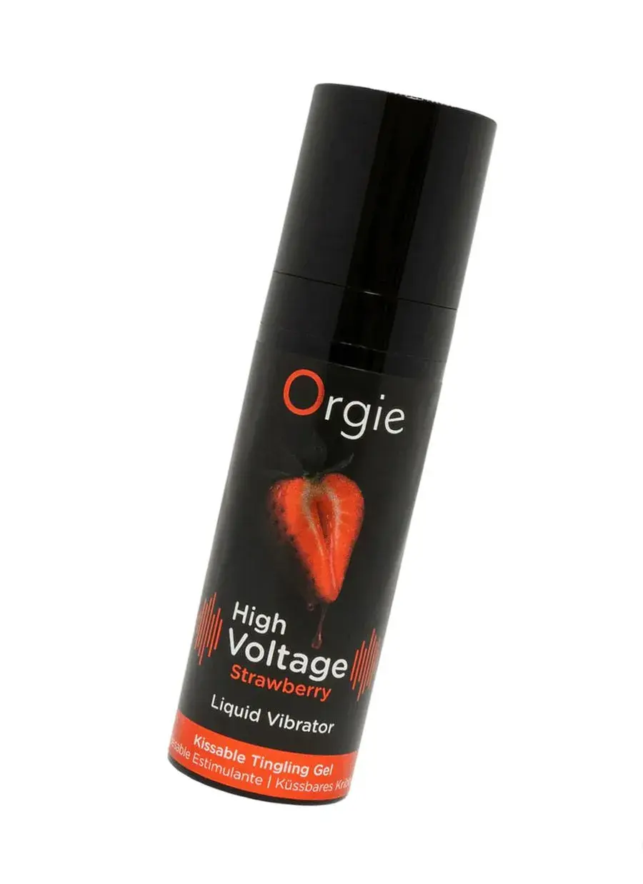 гель для массажа orgie high voltage strawberry с усиленным эффектом вибрации, клубника, 15 мл в Перми