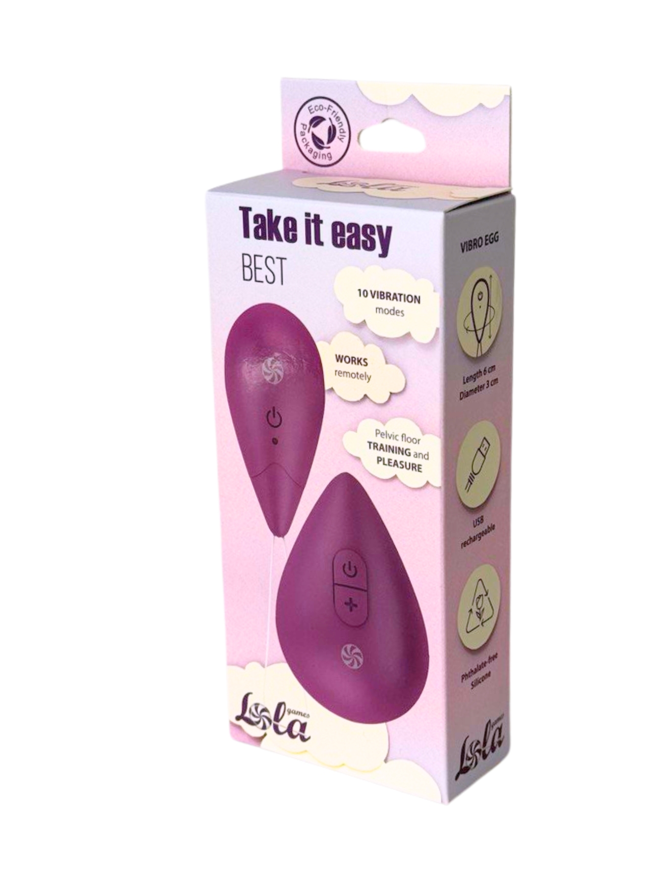 виброяйцо с пультом управления take it easy best purple 9021-03lola в Перми