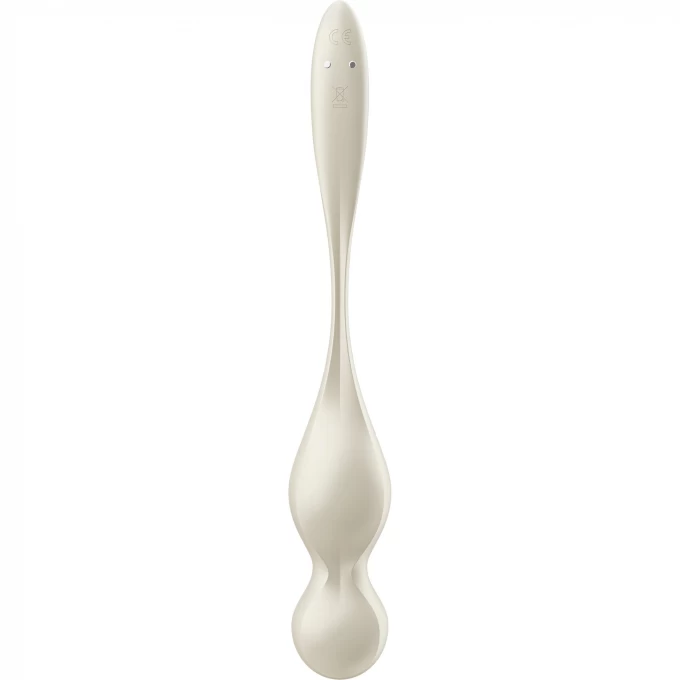 вагинальные шарики с вибрацией satisfyer love birds 1 connect app, белый, 22,2 см в Перми