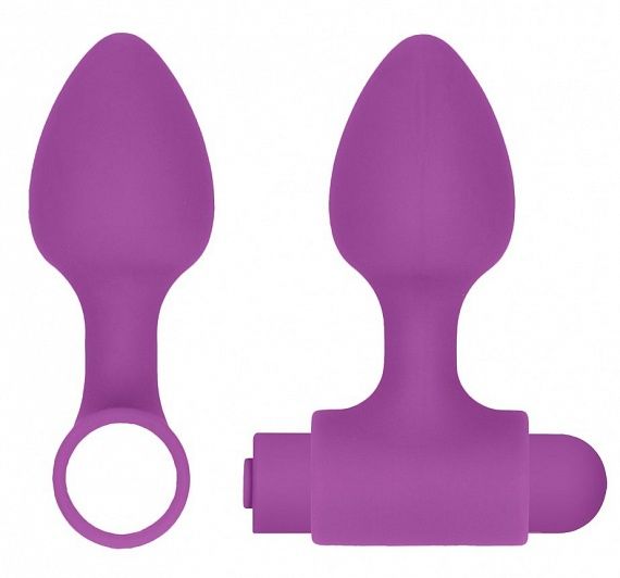 набор анальных стимуляторов shots media usb-rechargeable anal set, фиолетовый в Перми