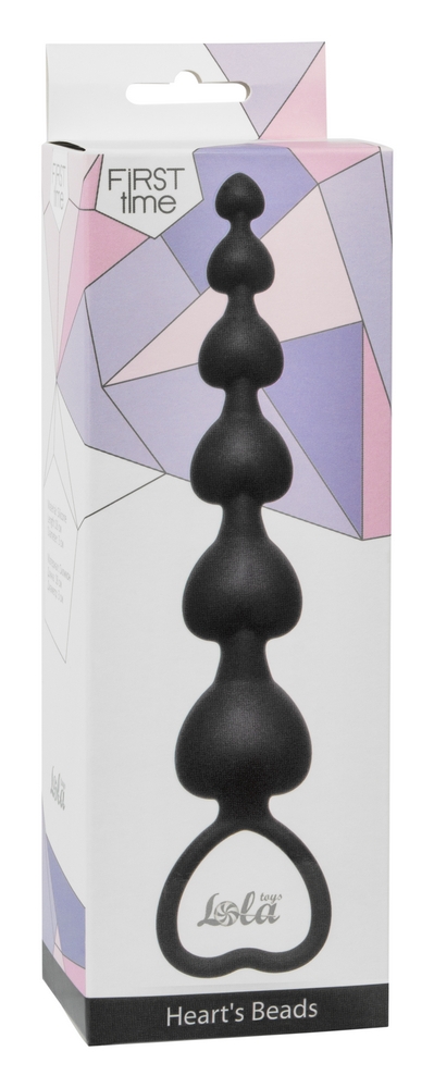 анальная цепочка heart's beads black 4101-03lola в Перми