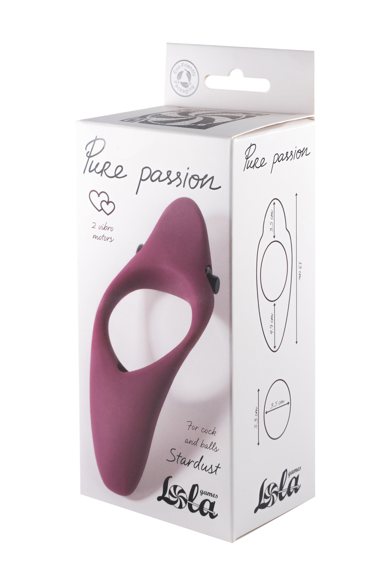 эрекционное виброкольцо pure passion stardust wine red 1304-02lola в Перми