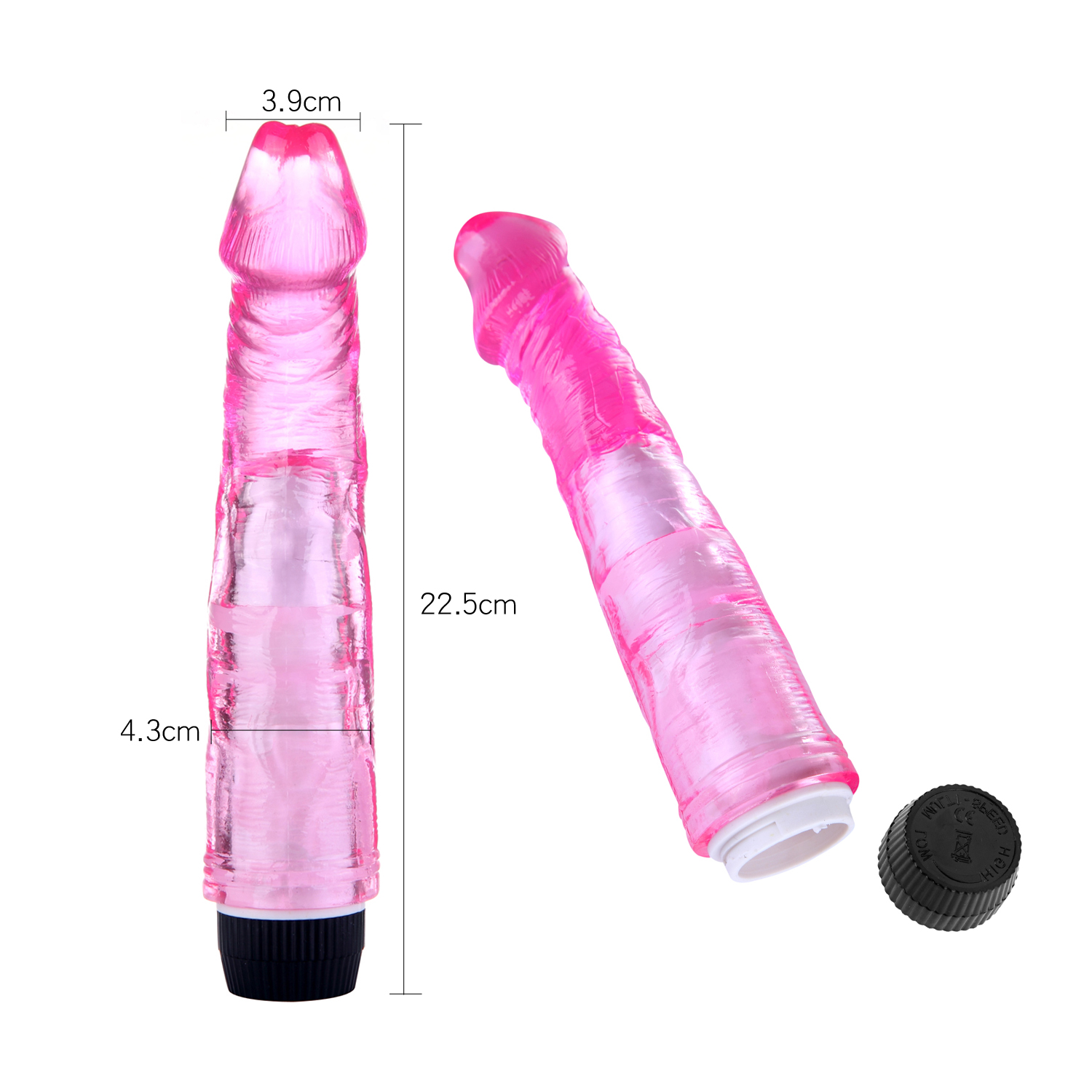 вибратор реалистик розовый 22,5х 4 см 47526-mm в Перми