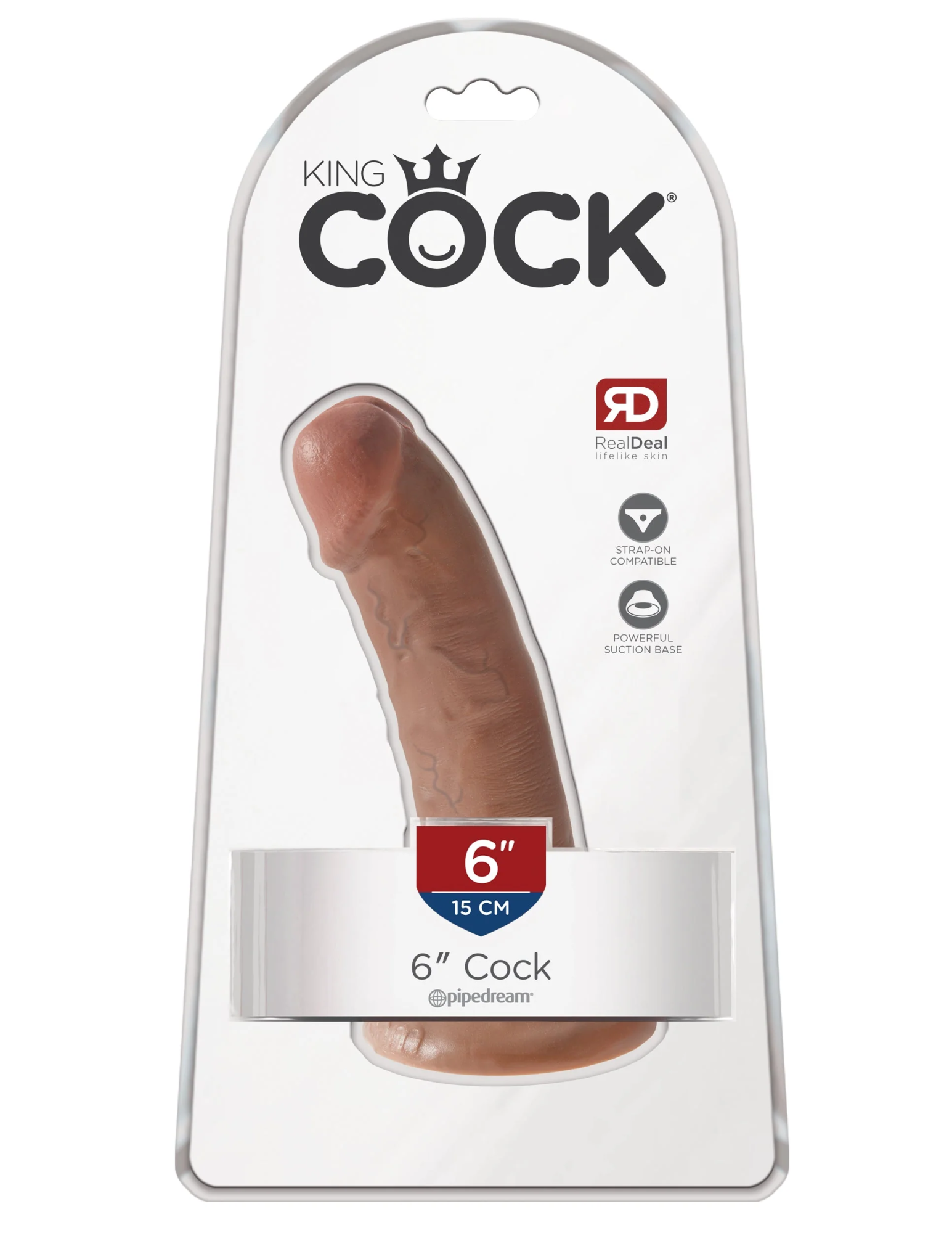 фаллоимитатор king cock 6" cock - tan pipedream 550122pd в Перми