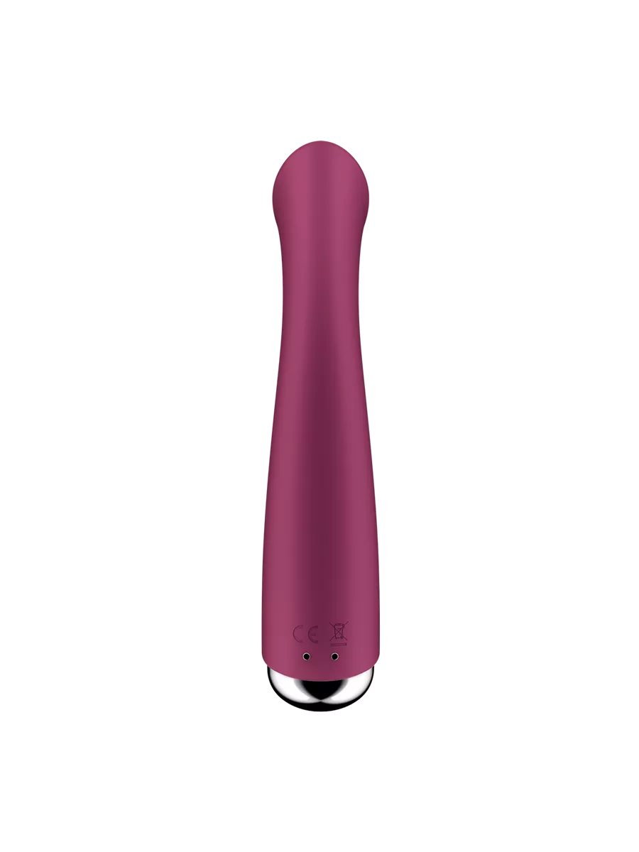 вибратор для точки g  с ротацией satisfyer spinning g-spot 1, силикон, бордовый, 16,8 см в Перми