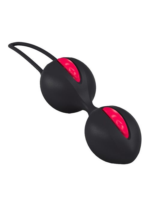 вагинальные шарики fun factory smartballs duo, чёрно-малиновые в Перми