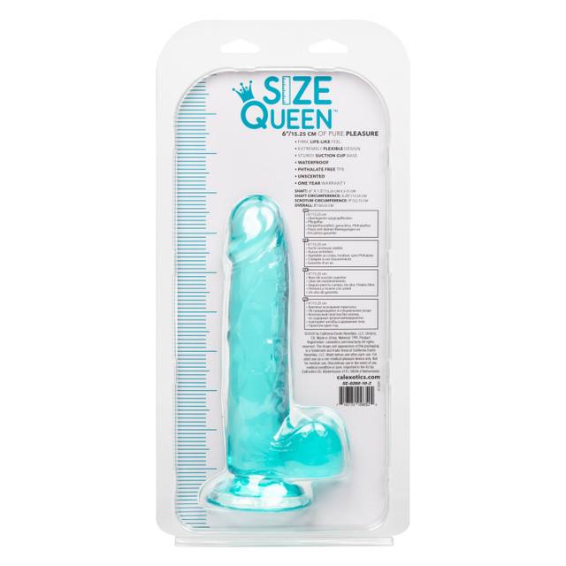 фалоимитатор size queen 6"/15.25 cm - blue в Перми