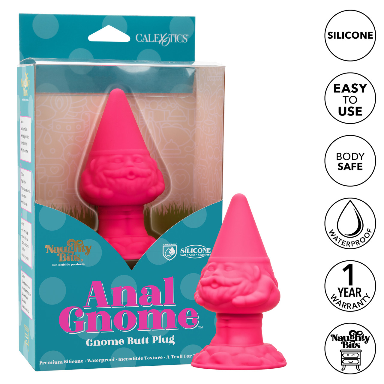 конусовидная анальная пробка naughty bits anal gnome в Перми