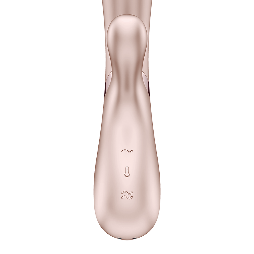 вибромассажер с подогревом и приложением satisfyer hot lover, бежевый в Перми