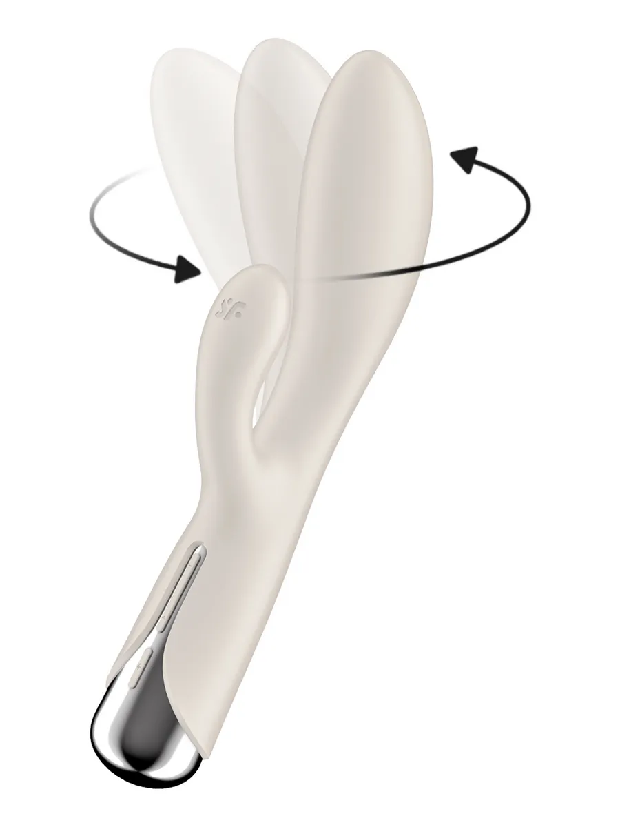 вибратор-кролик с ротацией satisfyer spinning rabbit 1 (белый) в Перми
