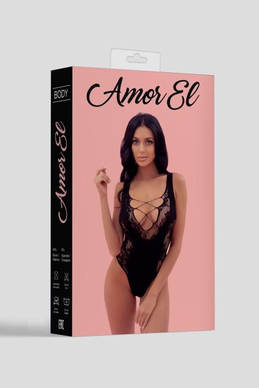 Эротическое боди amor el (s/l), черный в Перми