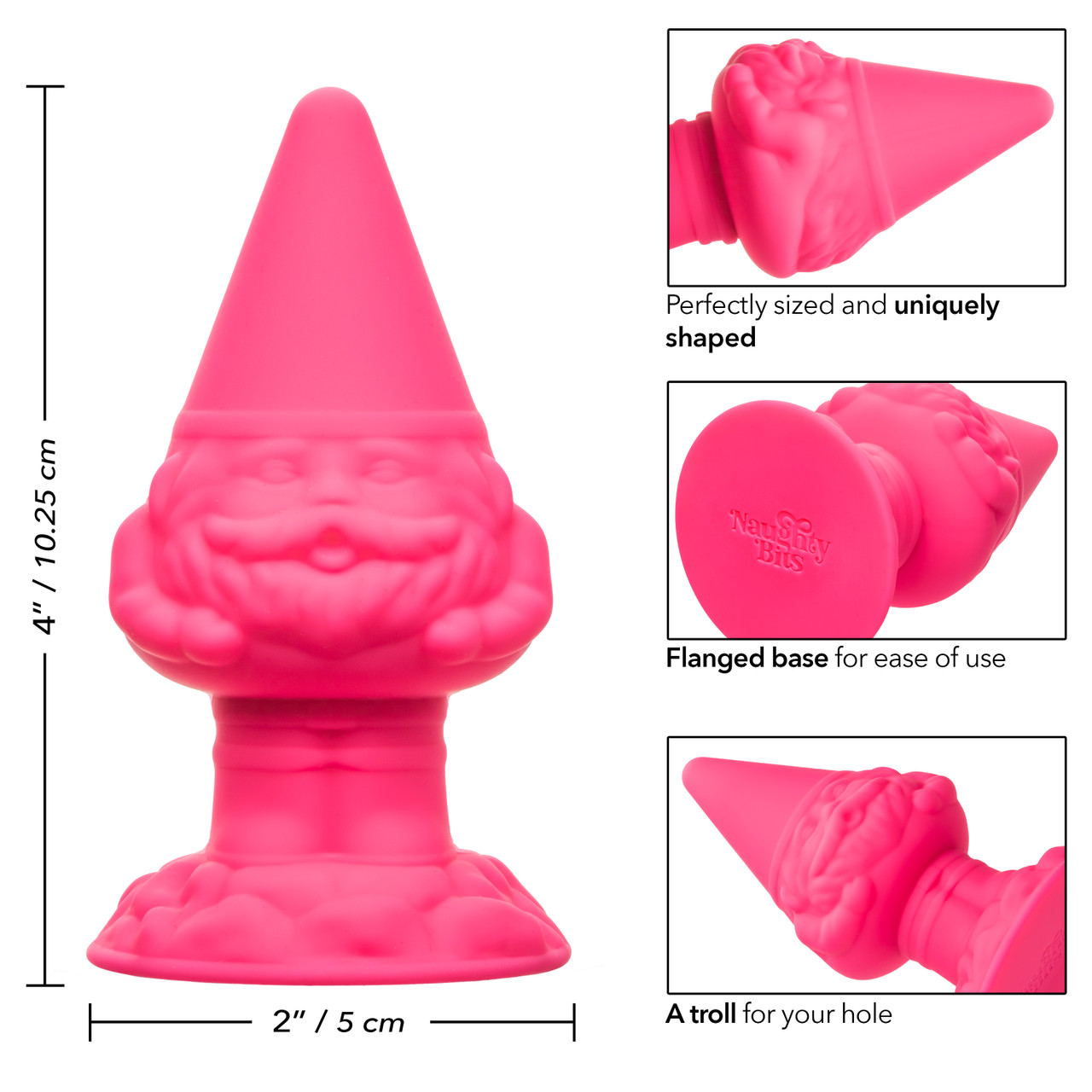 конусовидная анальная пробка naughty bits anal gnome в Перми