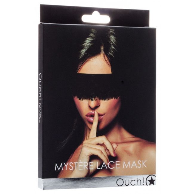 кружевная повязка на глаза mystere lace mask, черная в Перми