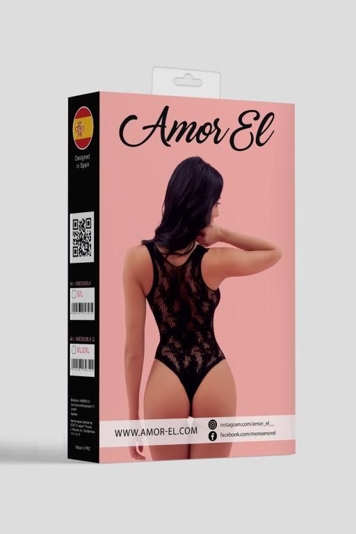 Эротическое боди amor el (s/l), черный в Перми