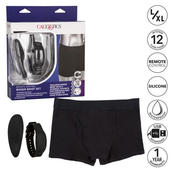трусы боксеры с вибромассажером remote control panty set  l/xl в Перми