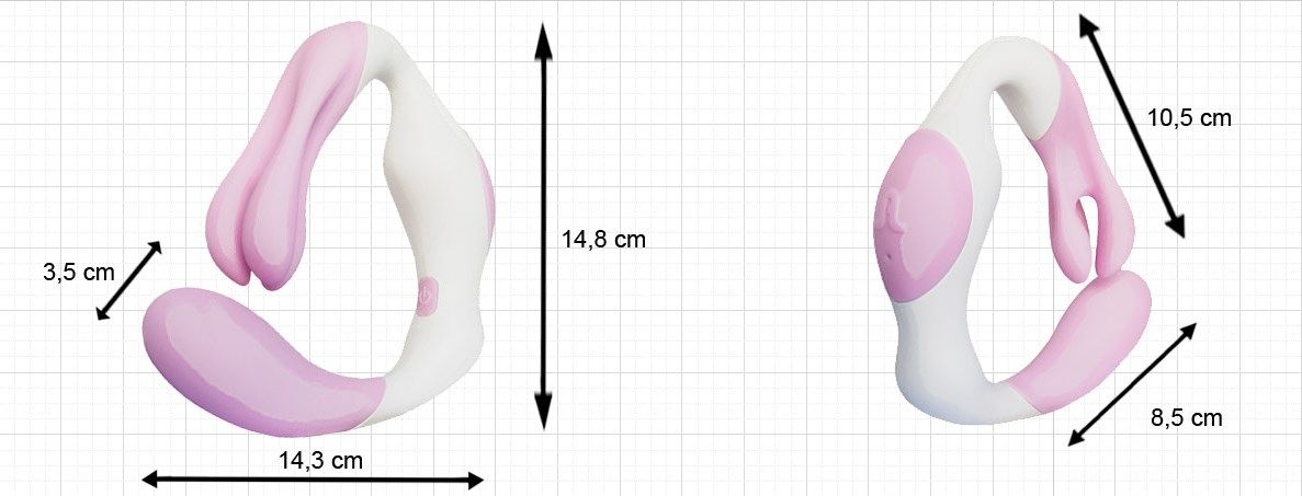 вибратор adrien lastic o venus, розово-белый в Перми
