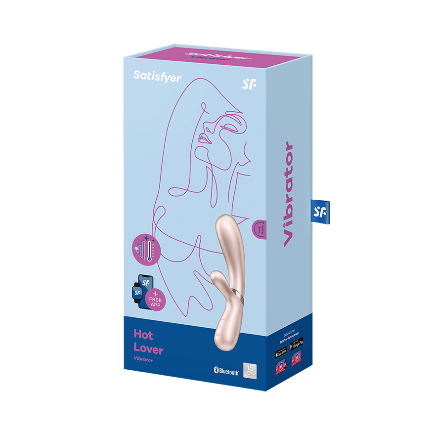 вибромассажер с подогревом и приложением satisfyer hot lover, бежевый в Перми