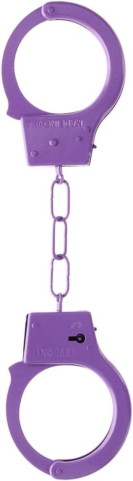 наручники металлические beginner's handcuffs, фиолетовые в Перми