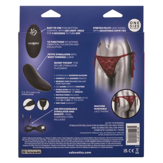 трусики с вибромассажером для стимуляции клитораremote control lace thong set в Перми