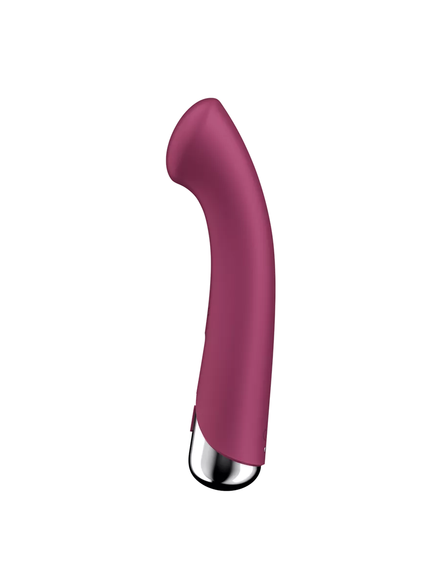 вибратор для точки g  с ротацией satisfyer spinning g-spot 1, силикон, бордовый, 16,8 см в Перми