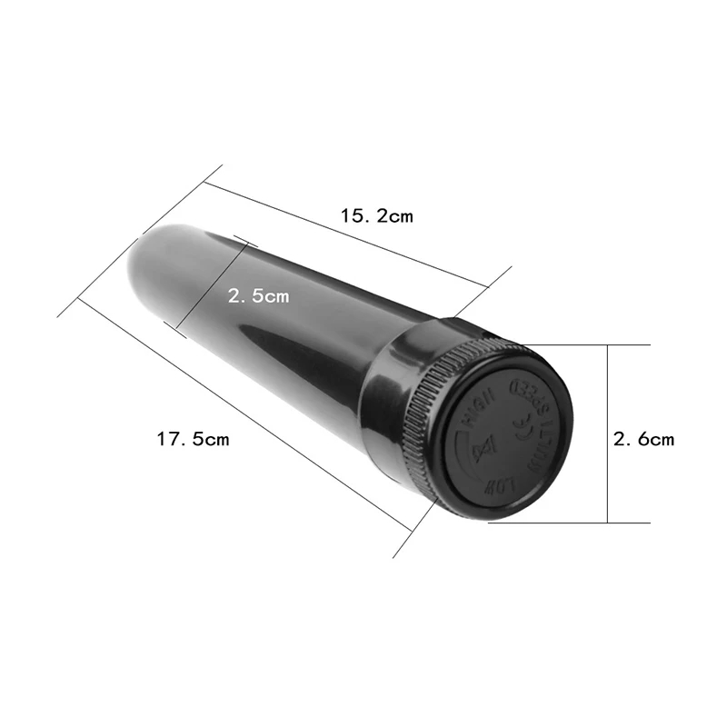 классический силиконовый вибратор 2,8 х 18 см, черный 47540-mm в Перми