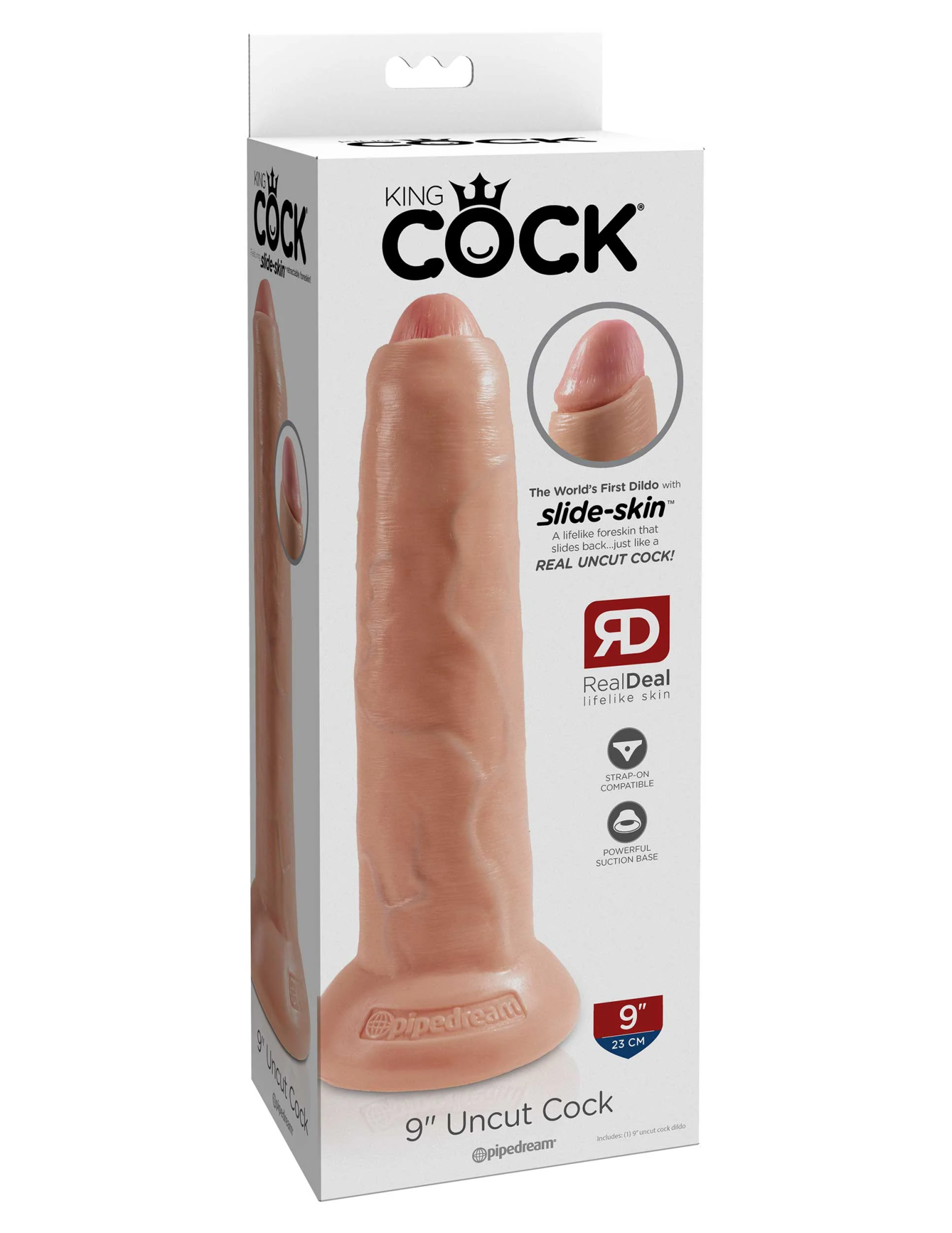 фаллоимитатор king cock 9" uncut - flesh pipedream 556221pd в Перми