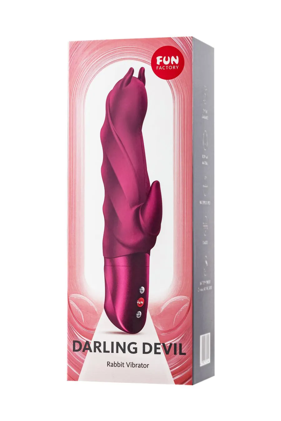 вибратор fun factory darling devil, силикон, бордовый, 20,5 см в Перми