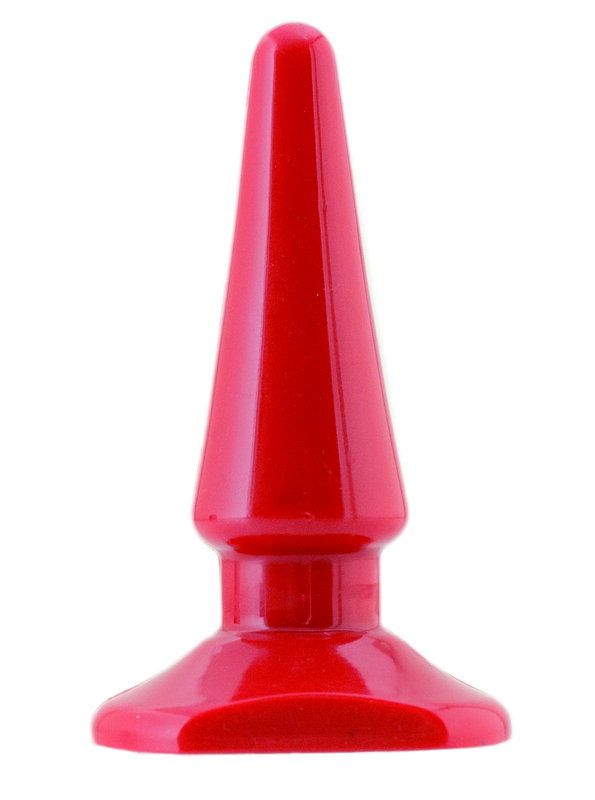 анальная втулка black & red by toyfa, пвх, красная, 10 см, ø 3 см в Перми