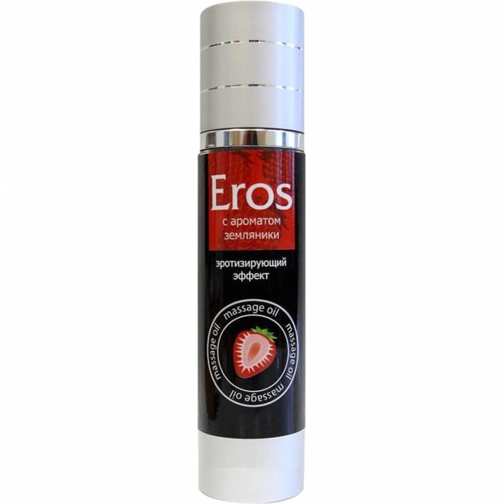 Масло массажное Биоритм Eros с ароматом земляники, 95 мл