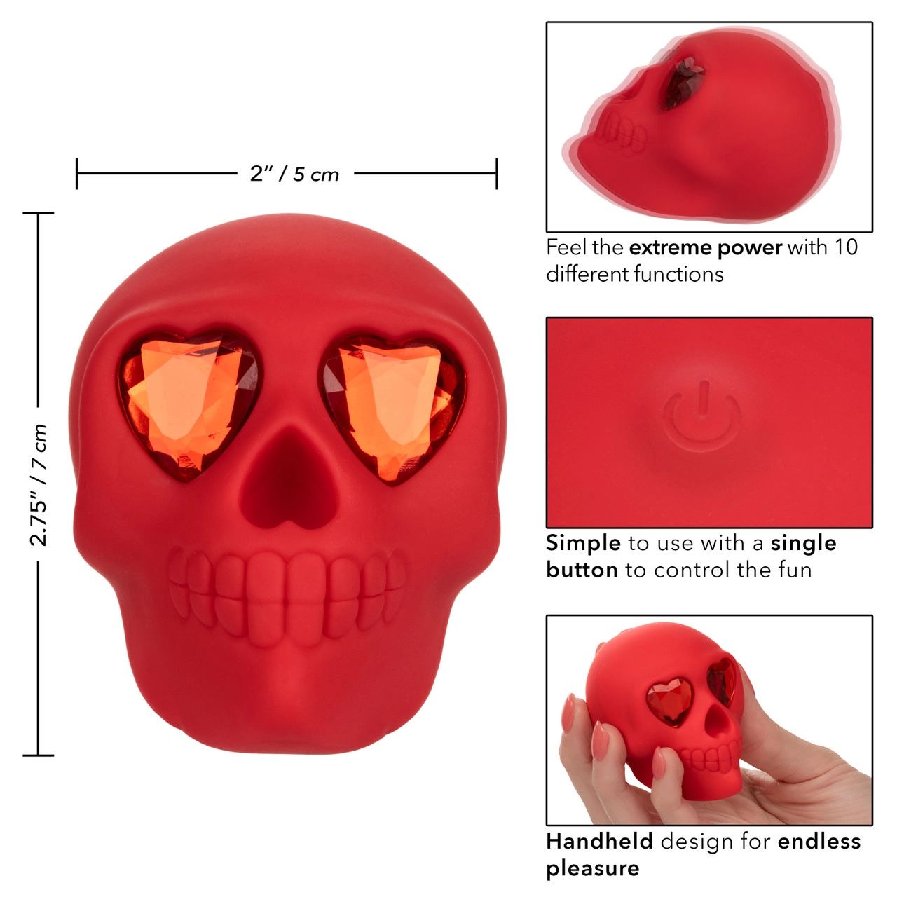 вибромассажер в форме черепа naughty bits bone head в Перми