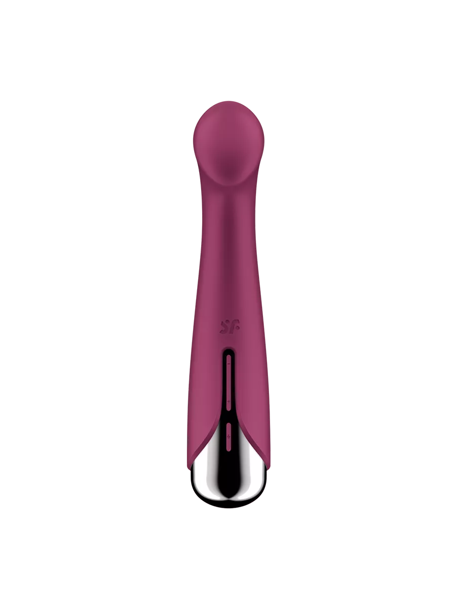вибратор для точки g  с ротацией satisfyer spinning g-spot 1, силикон, бордовый, 16,8 см в Перми