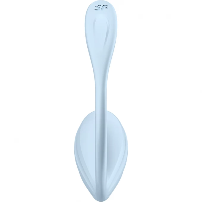 виброяйцо satisfyer smooth petal connect app, голубое, 6,5 см в Перми