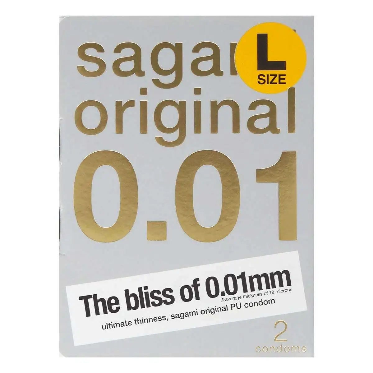 Презервативы Презервативы Sagami Original 001 полиуретановые 2 шт. L-size в Перми