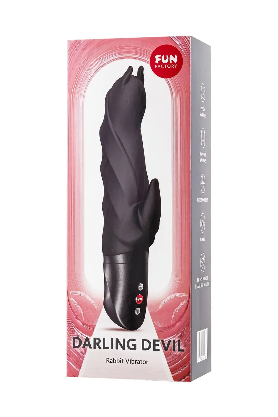 вибратор fun factory darling devil, силикон, черный, 20,5 см в Перми
