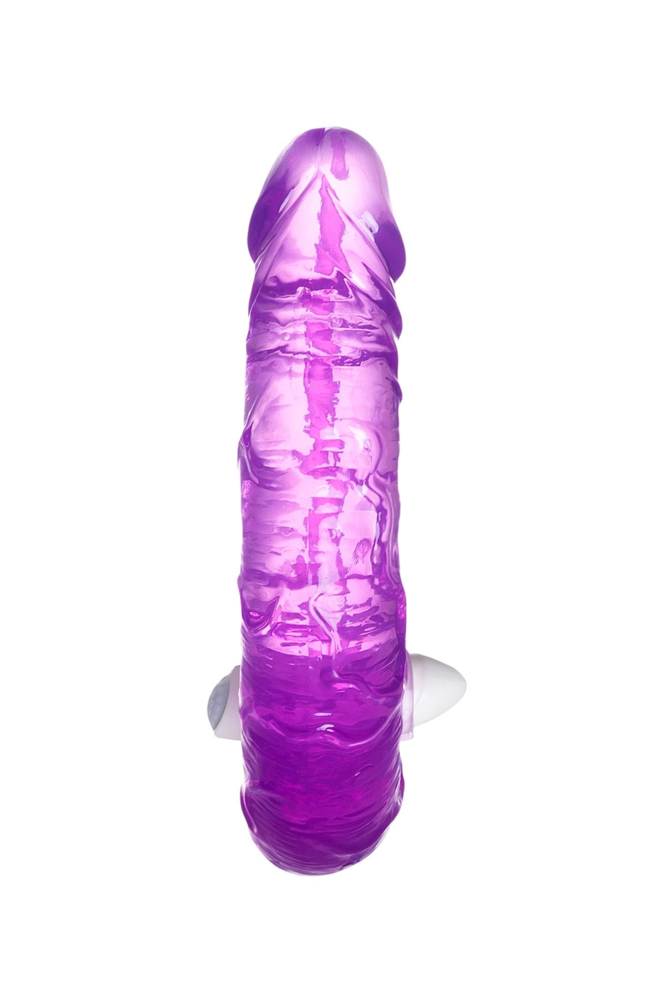 фаллоимитатор двусторонний с вибропулей toyfa double dildo with vibro bullet, tpr, фиолетовый, 35 см в Перми